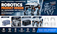 design robotic products for cnc machining, injection molding and dfm prototype