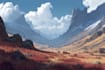 draw watercolor landscape and nature illustrations