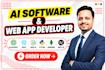do ai website development as full stack ai software developer