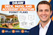 draw deck, patio, and accessory structure permit plans