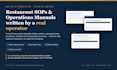 write restaurant standard operating procedures and operations manuals