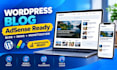 setup an adsense ready wordpress blog or news for monetization