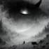 create detailed black and white fantasy art
