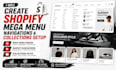 create shopify mega menu design, shopify collections setup