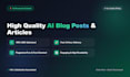write highquality ai blog posts articles and content