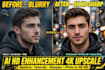 upscale and enhance your image to 4k HD quality with  ai