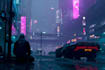 design futuristic sci fi city concept art