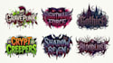 create horror punk, horror metal, gothic metal, dark logo