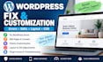 fix and customize your wordpress website