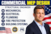 commercial mep design structural engineer mechanical electrical layout michigan