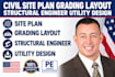 civil site plan grading layout structural engineer utility design missouri ga
