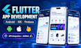 develop a flutter mobile app with firebase and rest API
