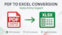 convert PDF to excel, data entry and google sheets expert