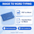 retype image pdf handwritten to ms word fast typing