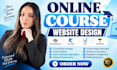 set up squarespace online course website, kajabi, ghl, thinkific content upload