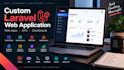 develop a custom laravel web application