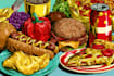 make a food pop art illustration