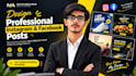 design professional instagram and facebook posts