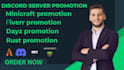 discord server promotion, fivem ads, rust, dayz, minecraft, gaming promotion