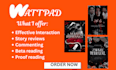 interact, read, beta reader and comment on wattpad, inkitt, ao3, royal road