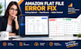 audit fix amazon flat file errors listing upload issues and seller central feeds