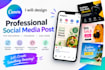 design professional canva social media posts