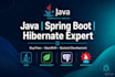 develop java full stack web application
