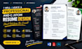 create a professional and custom resume design