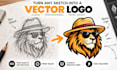 turn your sketch into a professional vector logo