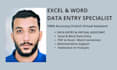 accurate excel data entry and virtual assistant tasks
