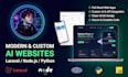 build responsive websites with custom ai features