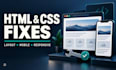fix HTML CSS bugs and mobile responsive layout issues