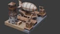 create low poly and mid poly 3d models assets and characters