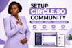 setup circle so community online course circle so website and membership site