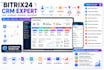setup customize automate and integrate bitrix24 CRM expertly, sales pipeline