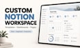 design custom notion template, dashboard or pages