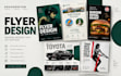 corporate flyer, brochure or postcard design