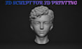 sculpt custom 3d character and bust, stl for 3d printing miniature