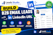 build targeted b2b email leads with linkedin urls