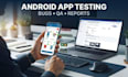 manually test your android app and report bugs with screenshots