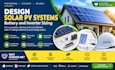design solar pv systems, battery and inverter sizing