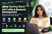 develop java spring boot rest apis and backend applications