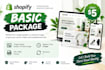 do design professional shopify store graphics, banners