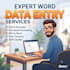 be fastest word data entry, copy paste, PDF to word work