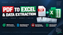 do pdf to excel conversion and pdf data extraction
