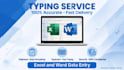 do 20 data entry typing in excel and google sheets in 1 day