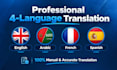 provide professional translation in four languages