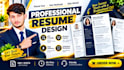 design a professional modern CV resume for you