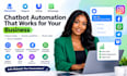 setup manychat telegrambot uchat whatsapp automation chatbot builder