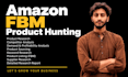 do amazon fbm product hunting and product research